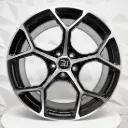 RIN 18X8 5-112 R1 SPORT AH2030 BLACK MACHINE FACE ET40 CB66.5