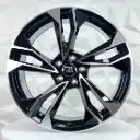 RIN 19X8.5 5-112 R1 SPORT 9378 BLACK MACHINE FACE ET30 CB66.45