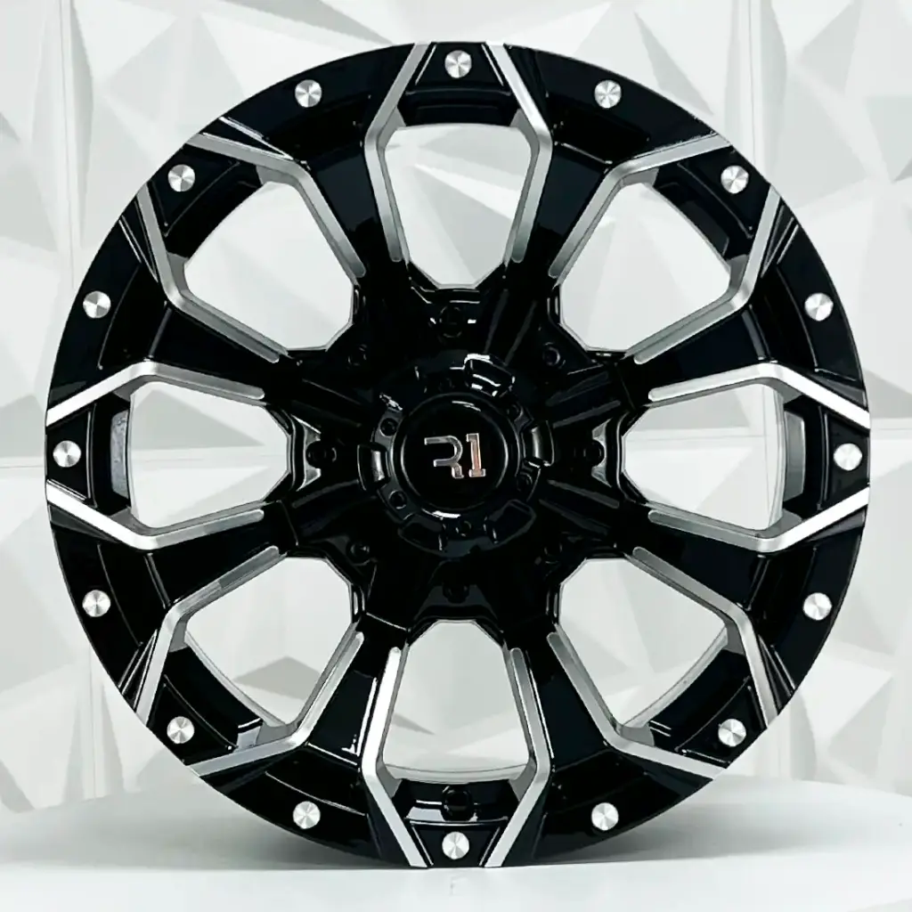 RIN 16X8 5-127 R1 SPORT QC827 FU BLACK MILLING ET10 CB83