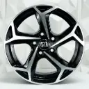RIN 14X6 4-100 R1 SPORT 10514 BLACK MACHINE FACE ET35 CB73.1