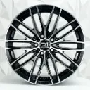 RIN 16X7 5-114.3 R1 SPORT 615 BLACK MACHINE FACE ET38 CB73.1