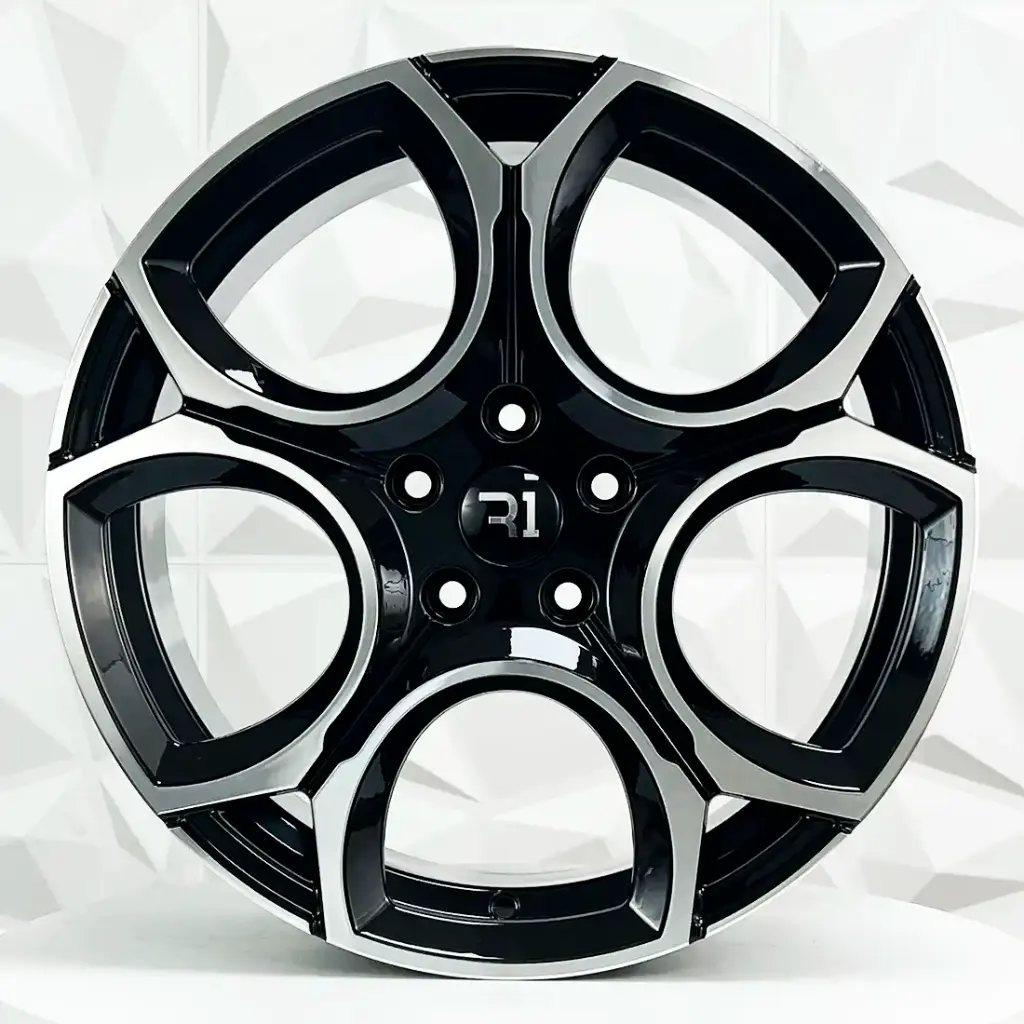 RIN 18X8 5-112 R1 SPORT R3261 BLACK MACHINE FACE ET40 CB57.1