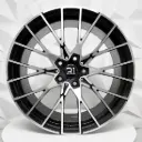 RIN 19X9.5 5-120 R1 SPORT T1216 BLACK MACHINE FACE ET40 CB72.6