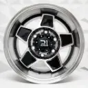 RIN 15X8 6-139.7 R1 SPORT 55198 BLACK MF MACHINE LIP ET15 CB106.1