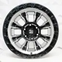 RIN 15X10 5-114.3 R1 SPORT X015 MATE BLACK MACHINE FACE ET-44 CB73.1