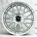 RIN 18X8.5 5-100/113 R1 SPORT QC1211 HYPER SILVER    ET30 CB73.1