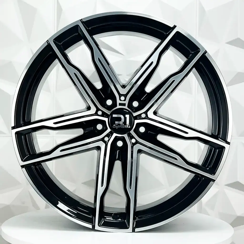 RIN 19X9.5 5-120 R1 SPORT H3076F BLACK MACHINE FACE ET35 CB72.6