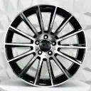 RIN 20X9.5 5-112 R1 SPORT 866 BLACK MACHINE FACE ET45 CB66.6