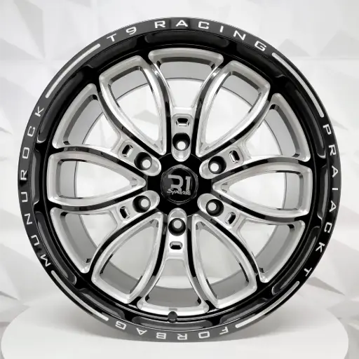 [189237] RIN 18X8.5 6-139.7 R1 SPORT 1209 BLACK+MILLING ET25 CB106.1